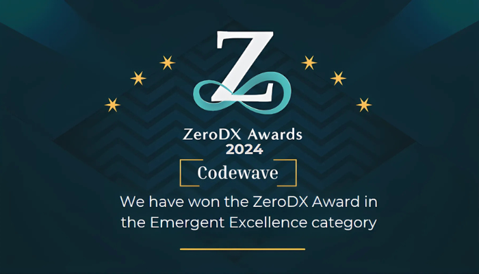 Celebrating Our Milestone Codewave Wins the ZeroDX Award!