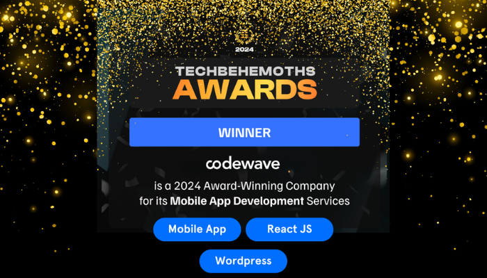 We Did It! Codewave Global Wins the TechBehemoths Award 2024